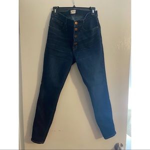 High rise Madewell skinny jeans